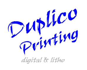 Logo for Duplico Printing digital & litho printing services.