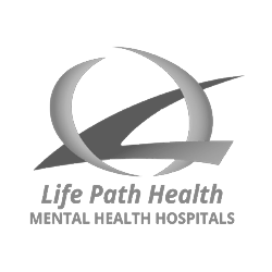 Grayscale logo for Life Path Health