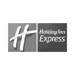 Grayscale logo for Holiday Inn Express